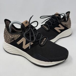New Balance Fresh Foam Roav WROAVRK1 Black Running Shoes GAL421 Women's US 9